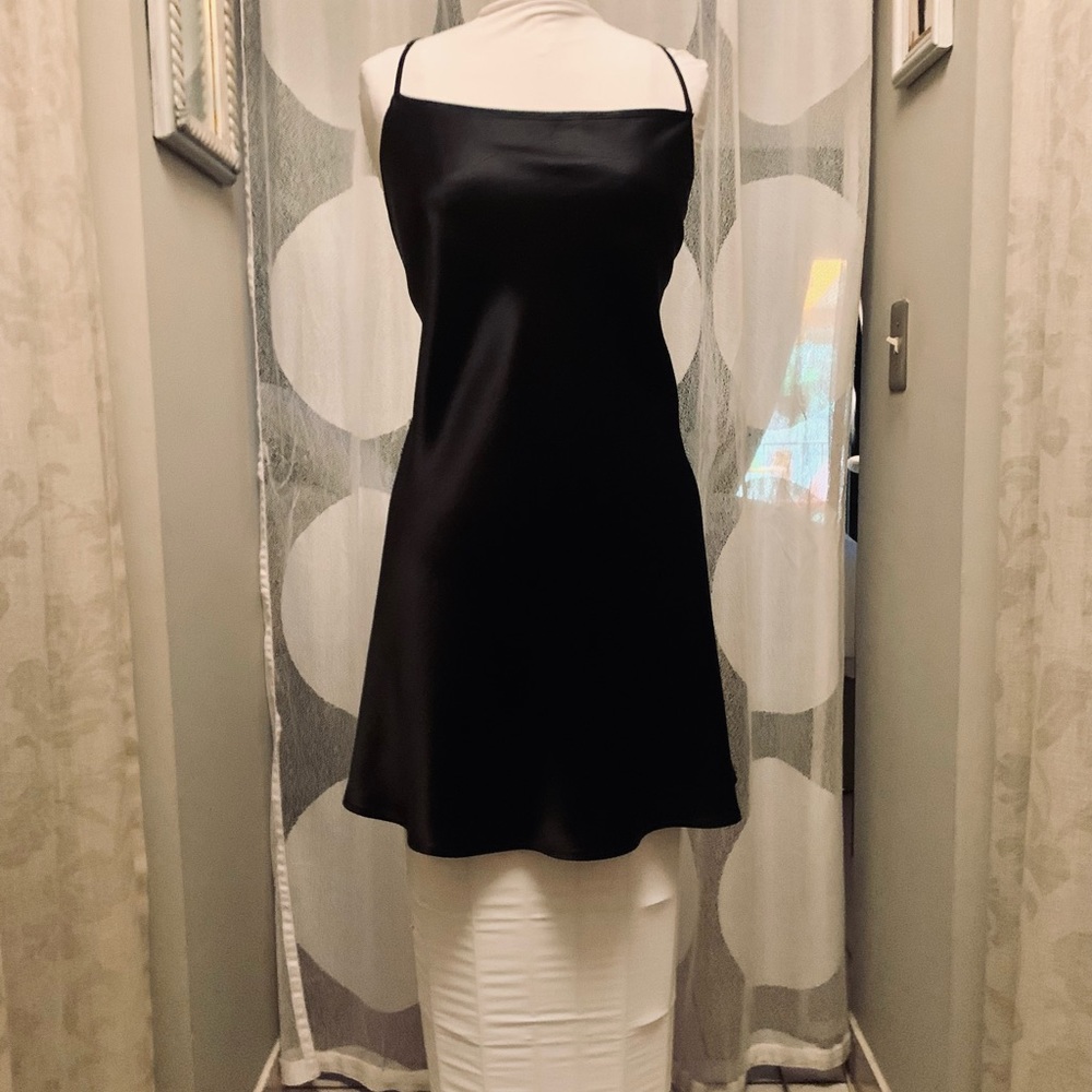 Black Satin Dress